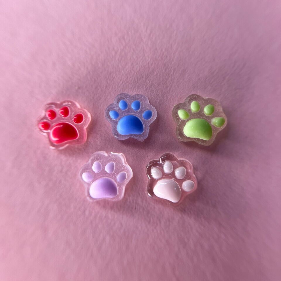 Zoo 1856 3D Charm Patiler Flöresan 5 Adet Çeşitli Renk