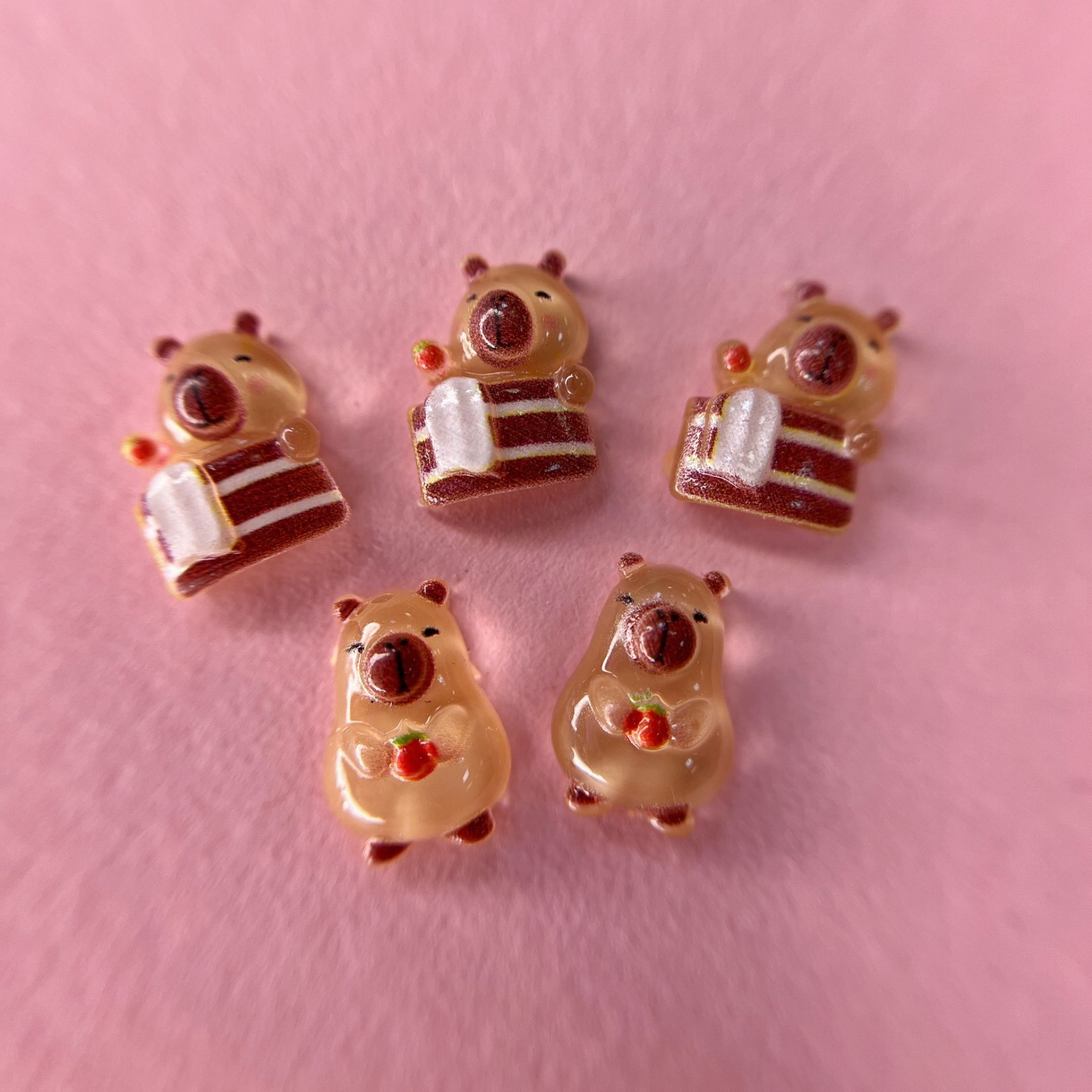 Zoo 1857 3D Charm Kapibara 5 Adet