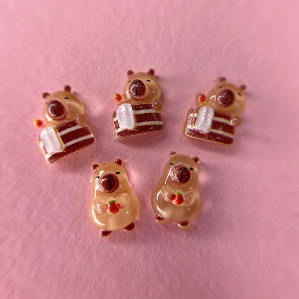 Zoo 1857 3D Charm Kapibara 5 Adet