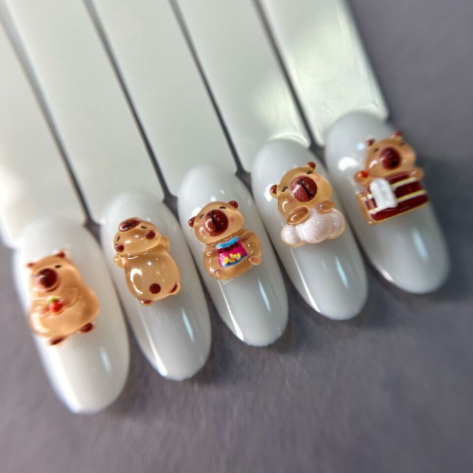 Zoo 1857 3D Charm Kapibara 5 Adet