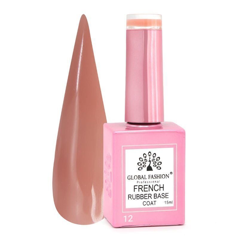 Global Fashion Kauçuk/Rubber French Base Coat 12 (15ml)