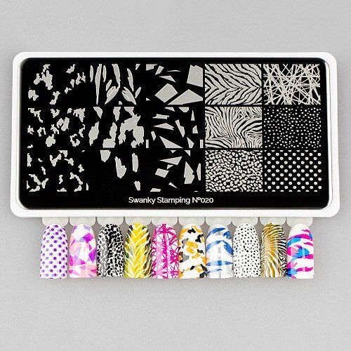 Swanky Stamping Plaka 020  (Hayvan Deseni)