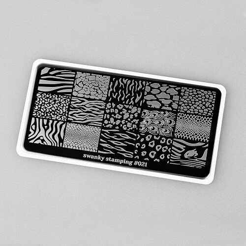 Swanky Stamping Plaka 021  (Hayvan Deseni)