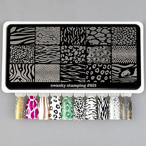Swanky Stamping Plaka 021  (Hayvan Deseni)