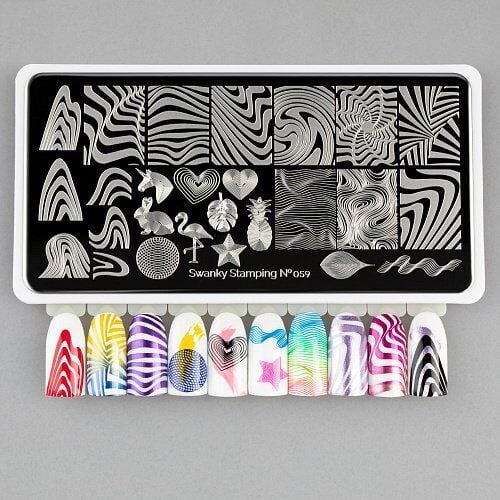 Swanky Stamping Plaka 059  (Hayvan Deseni)