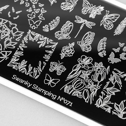 Swanky Stamping Plaka 071 (Kelebekler)