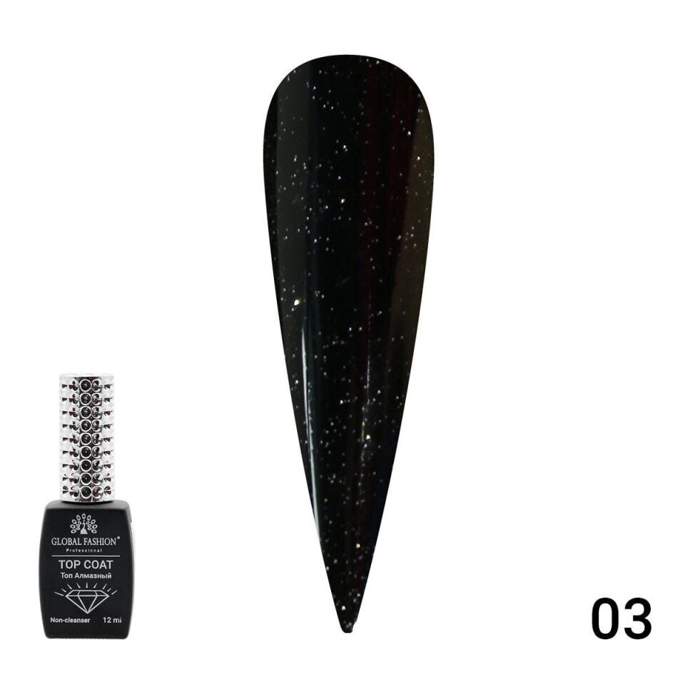 Global Fashion Galaxy Top Coat 03 (12ml) (Yapışkansız)