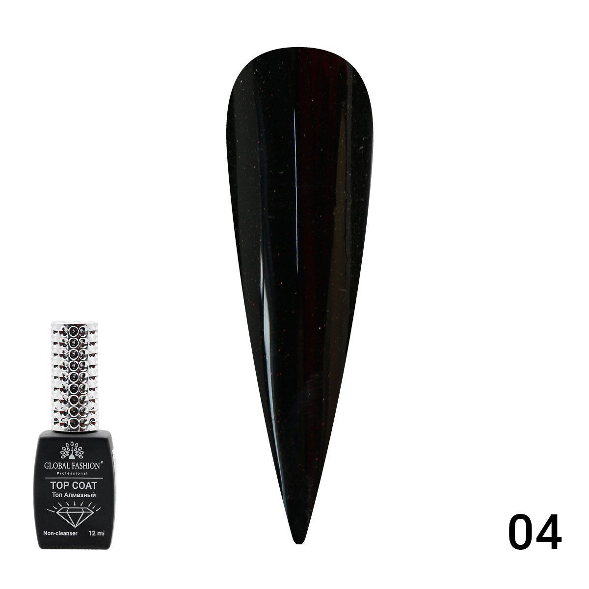 Global Fashion Galaxy Top Coat 04 (12ml) (Yapışkansız)