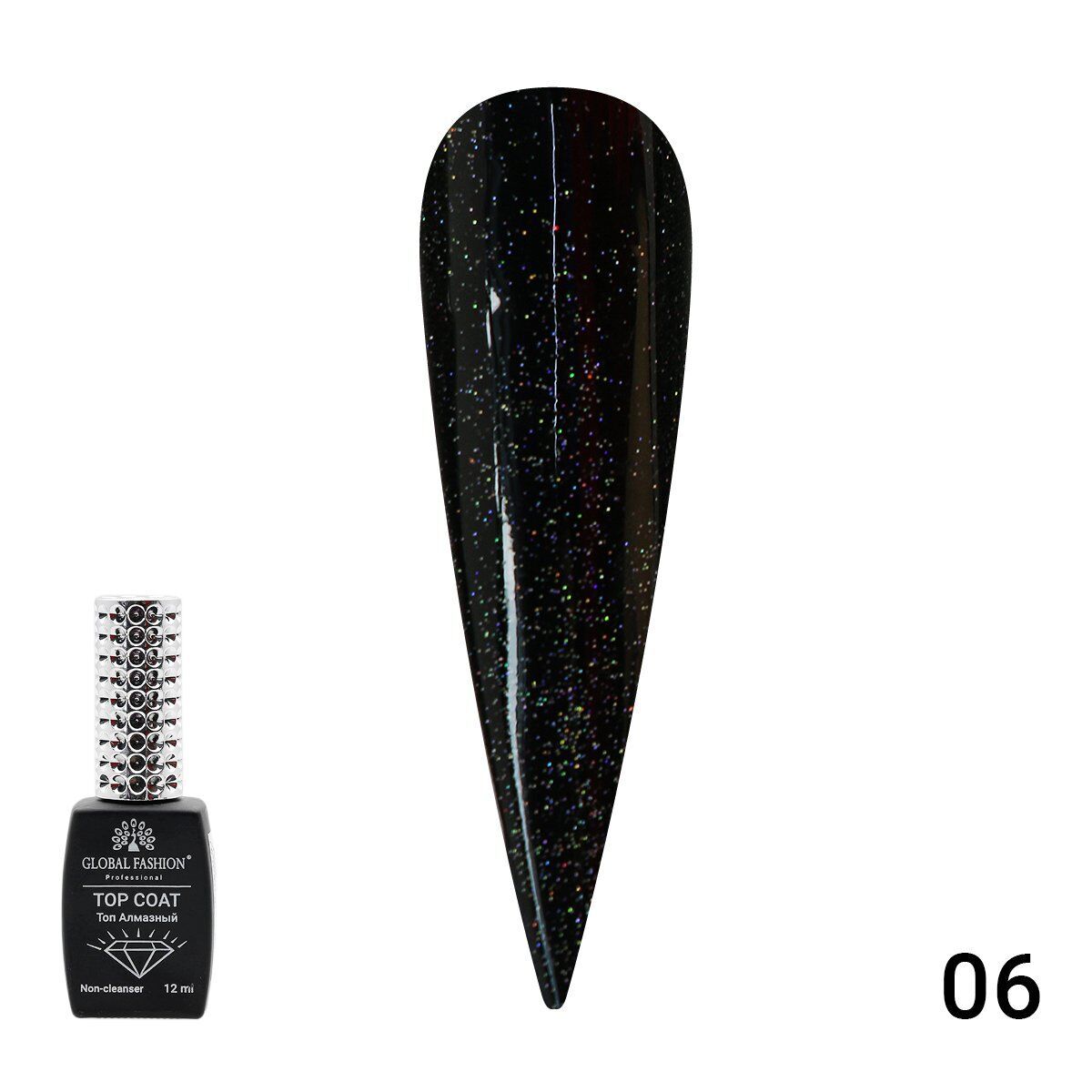 Global Fashion Galaxy Top Coat 06 (12ml) (Yapışkansız)