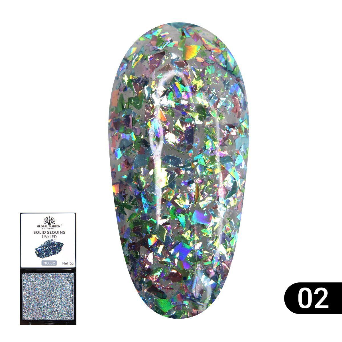 Global Fashion Palet Simli Jel Boya No.02 (5gr)