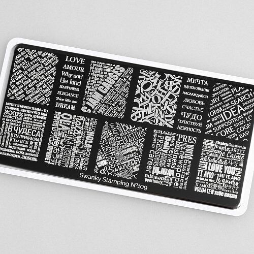 Swanky Stamping Plaka 109 (Yazılar)