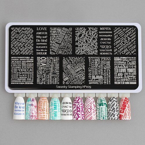 Swanky Stamping Plaka 109 (Yazılar)