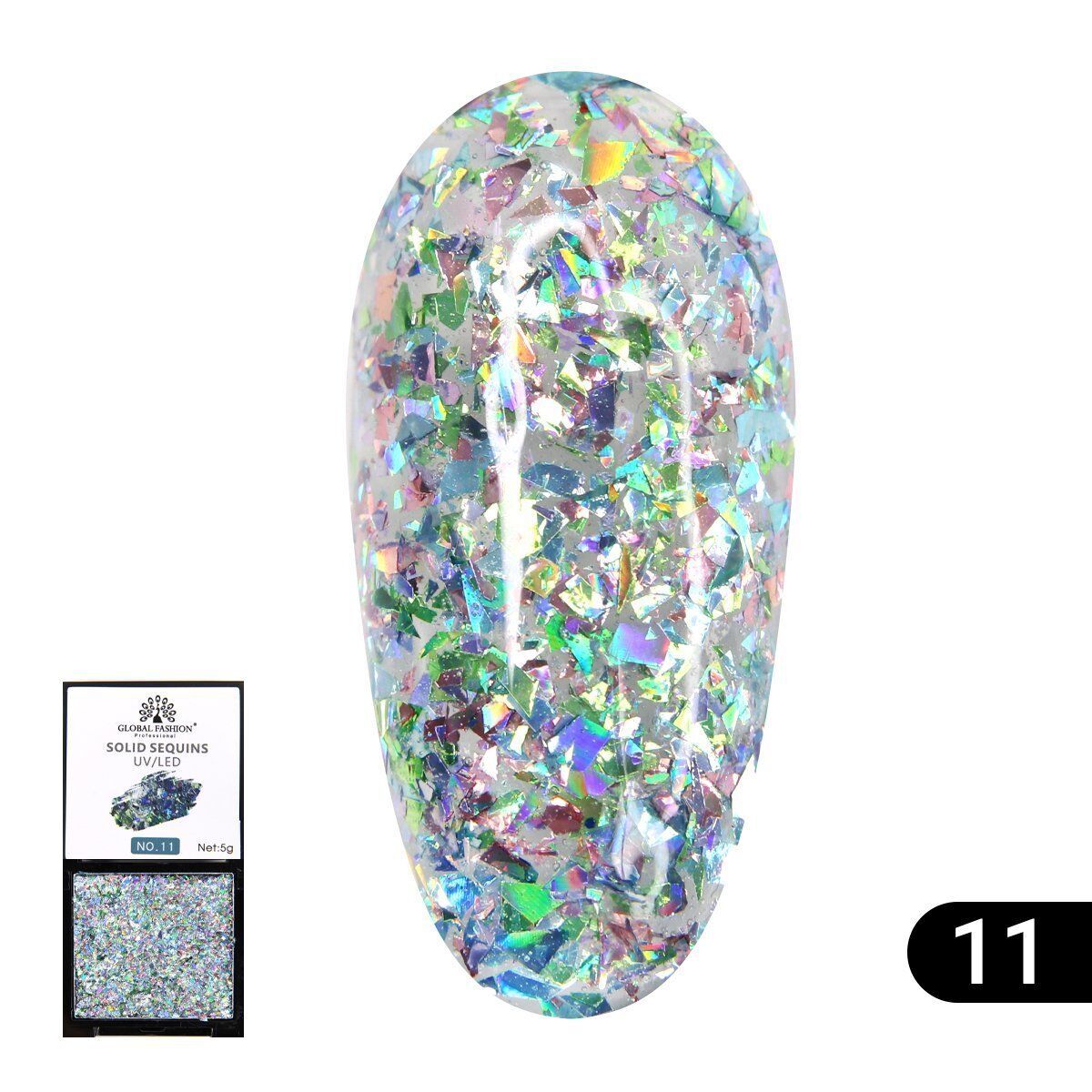 Global Fashion Palet Simli Jel Boya No.11 (5gr)