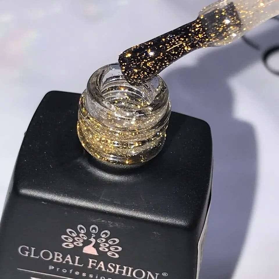 Global Fashion Flash Top Coat Gold (12ml) (Altın, Yapışkansız)