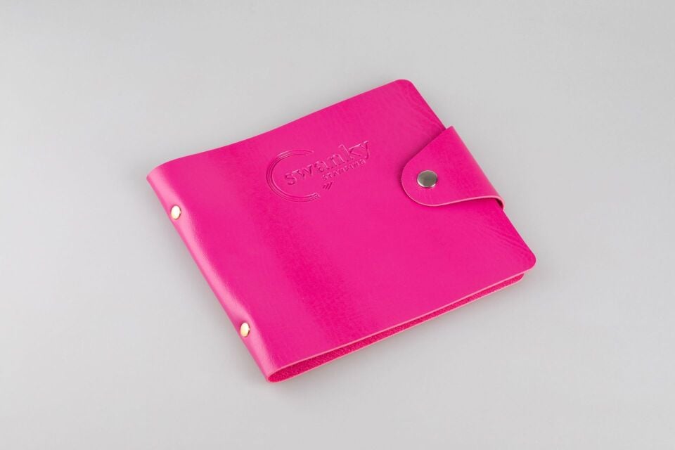 Swanky Stamping Plaka Defteri Büyük Fuşya