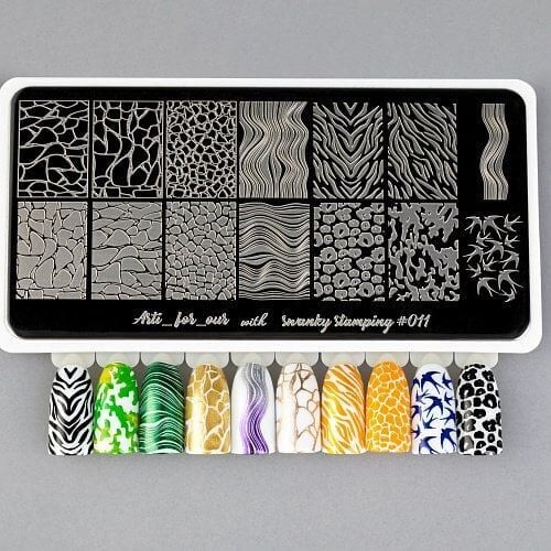 Swanky Stamping Plaka Arti for you Serisi 011  (Hayvan Deseni)