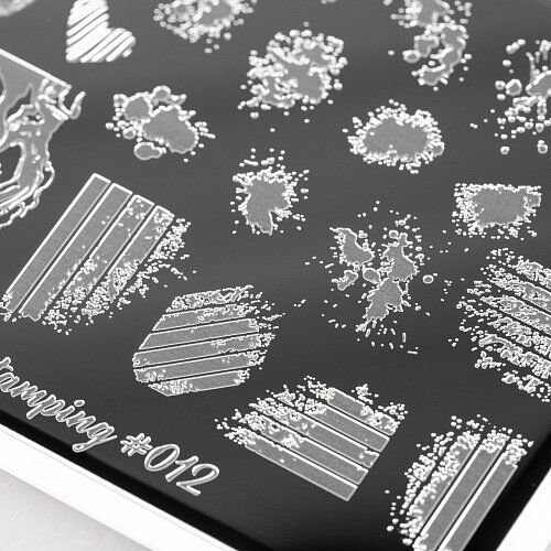 Swanky Stamping Plaka Arti for you Serisi 012 (Kalpler)