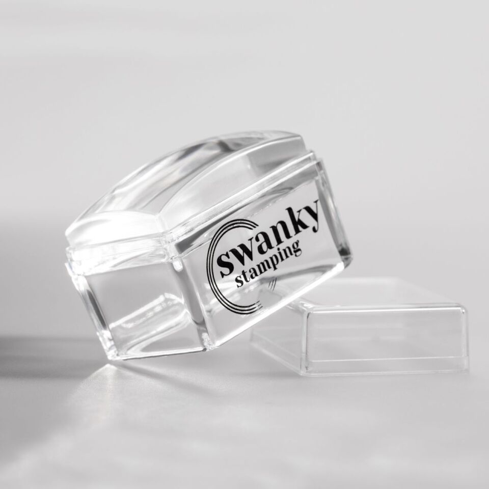Swanky Stamping Silikon Şeffaf Dikdörtgen Stamper (2,5*3,5 cm)