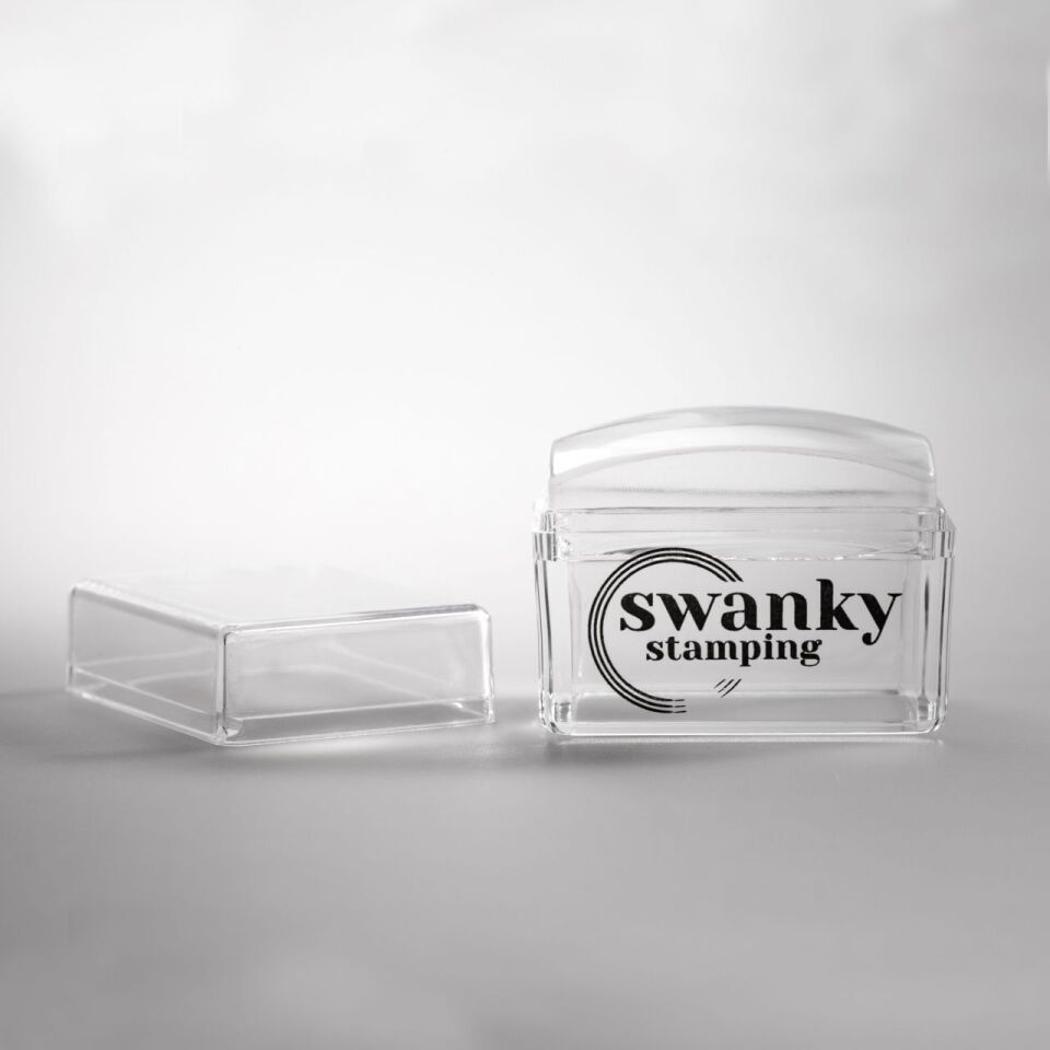 Swanky Stamping Silikon Şeffaf Dikdörtgen Stamper (2,5*3,5 cm)