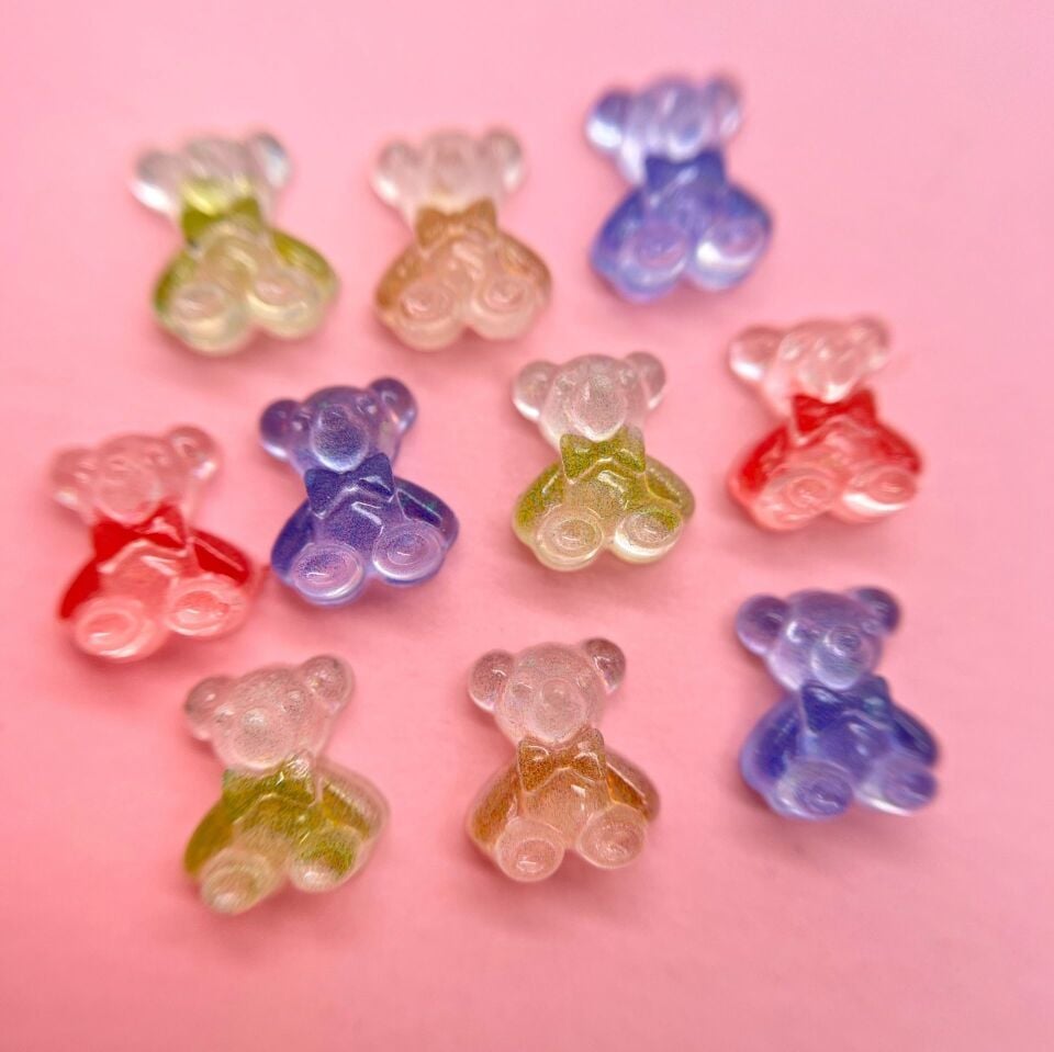 Zoo 1815 3D Charm Ayıcık Flöresan 10 Adet