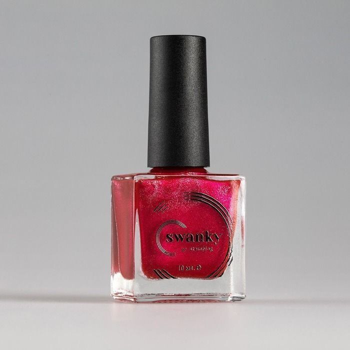 Swanky Stamping Oje Metalik Kırmızı 04 (10 ml)