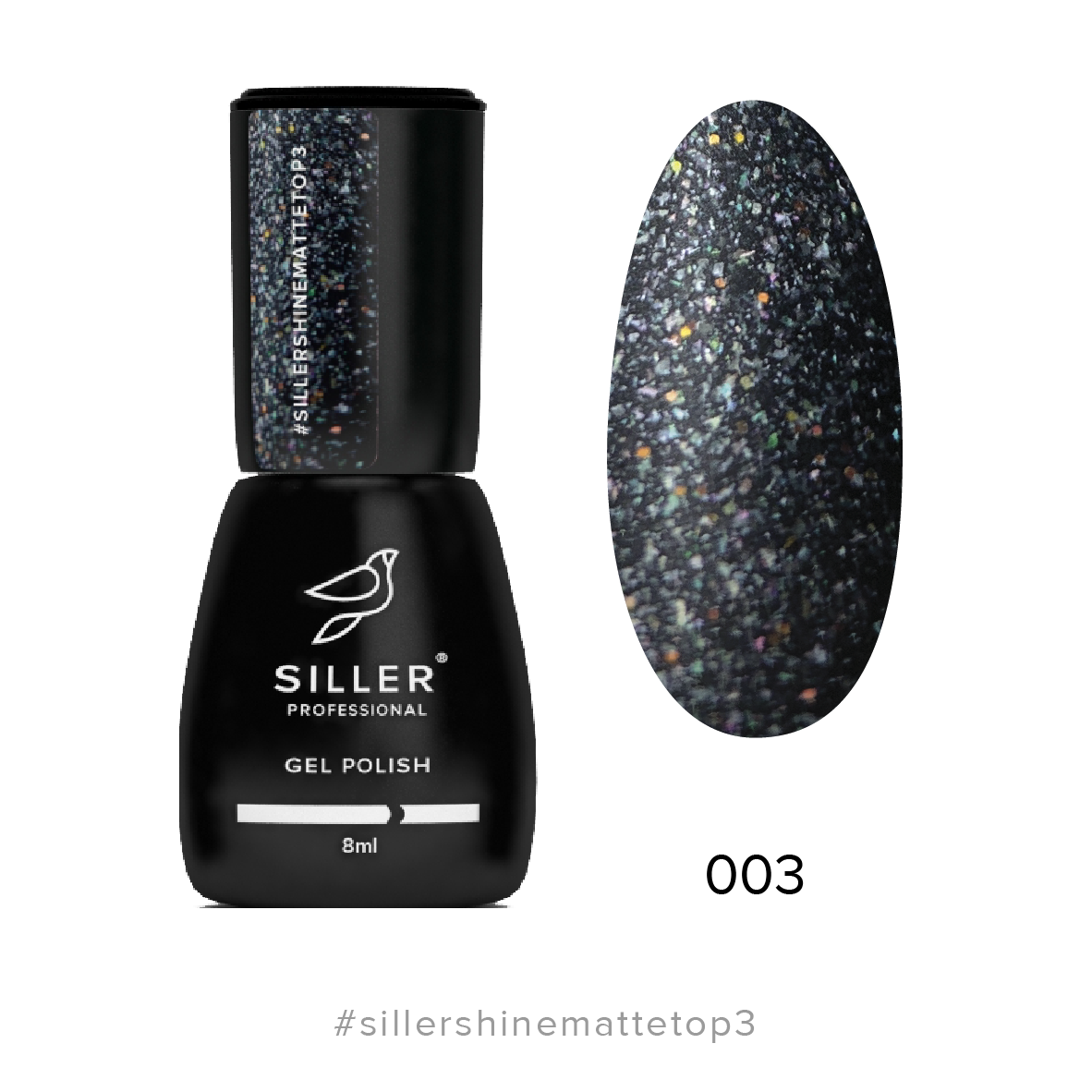 Siller Shine Matte Top Coat 3 (8ml)