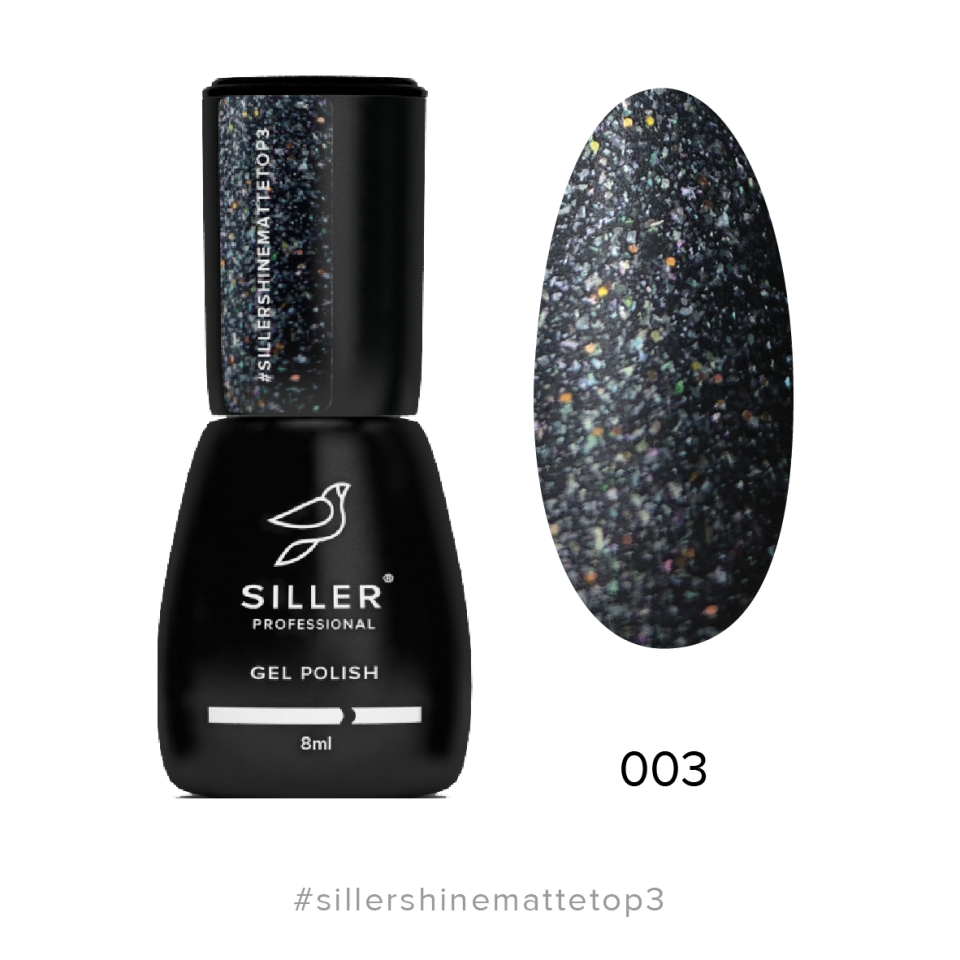Siller Shine Matte Top Coat 3 (8ml)