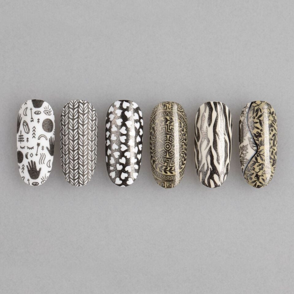 Swanky Stamping Oje Gümüş Pırıltılı Siyah S32 (6ml)