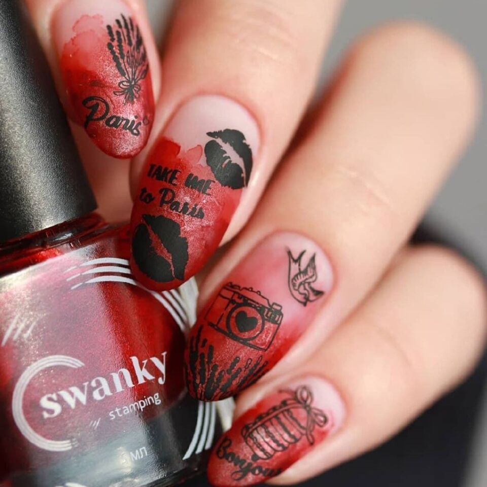 Swanky Stampıng Sulu Boya Metalik Kırmızı PM05 (5ml)