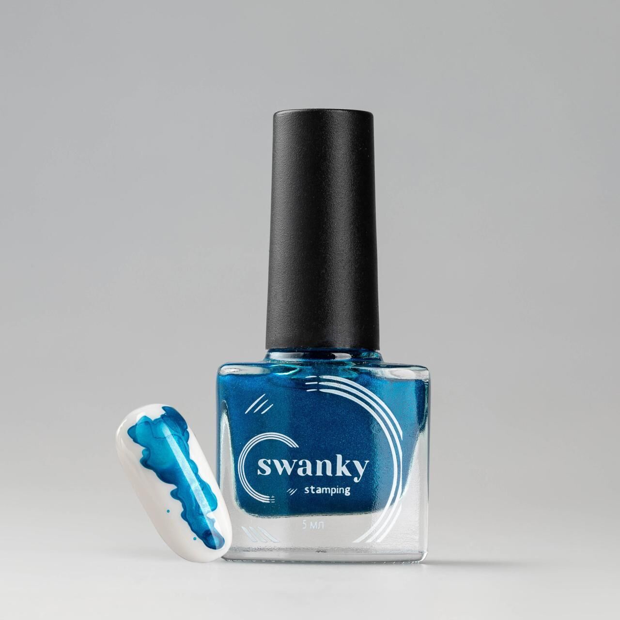 Swanky Stampıng Sulu Boya Metalik Açık Mavi PM06 (5ml)