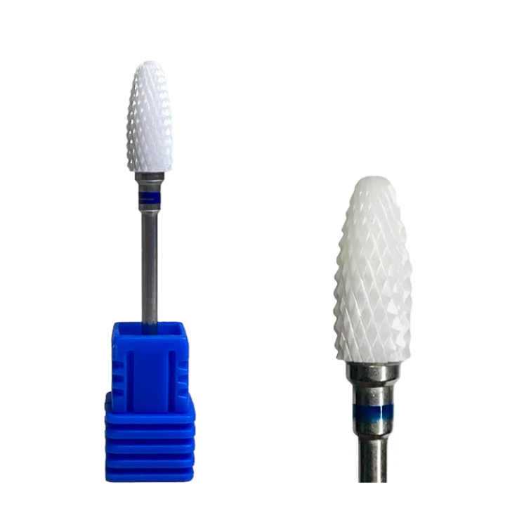 Dar Silindir Seramik Freze Ucu – Mavi - Orta Kesim (Medium)