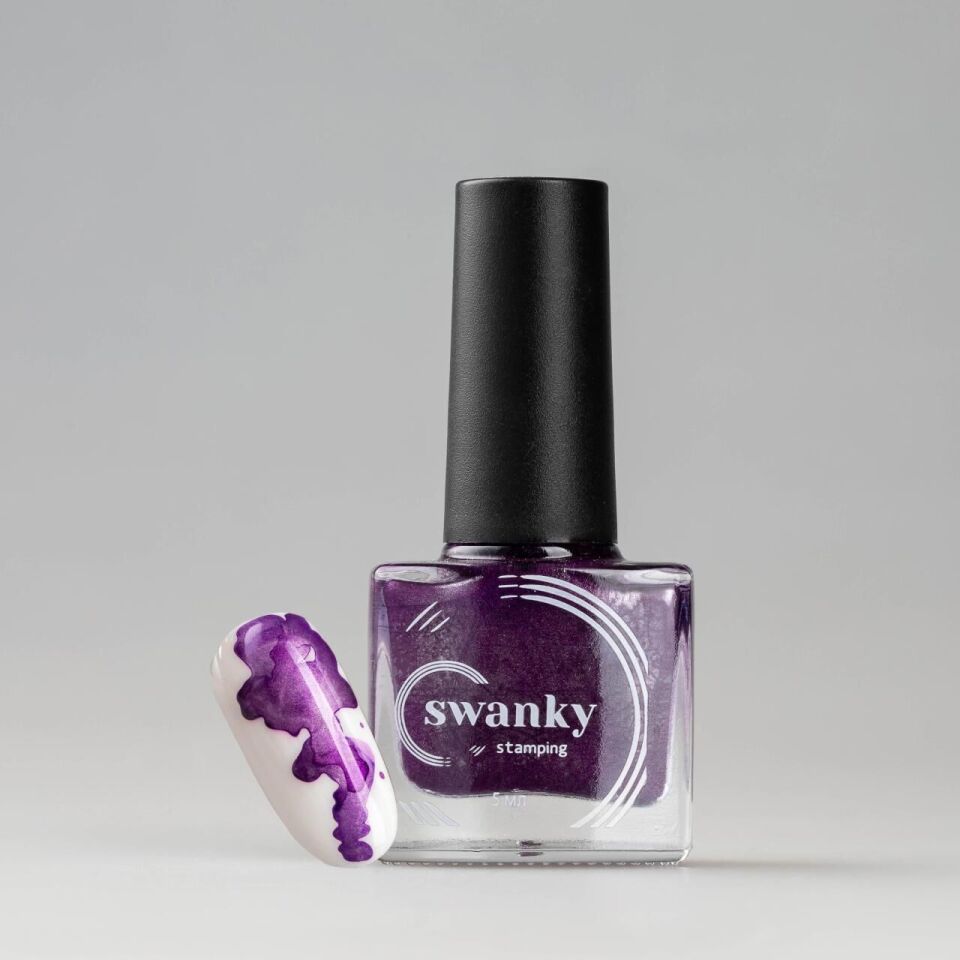 Swanky Stampıng Sulu Boya Metalik Mor PM09 (5ml)