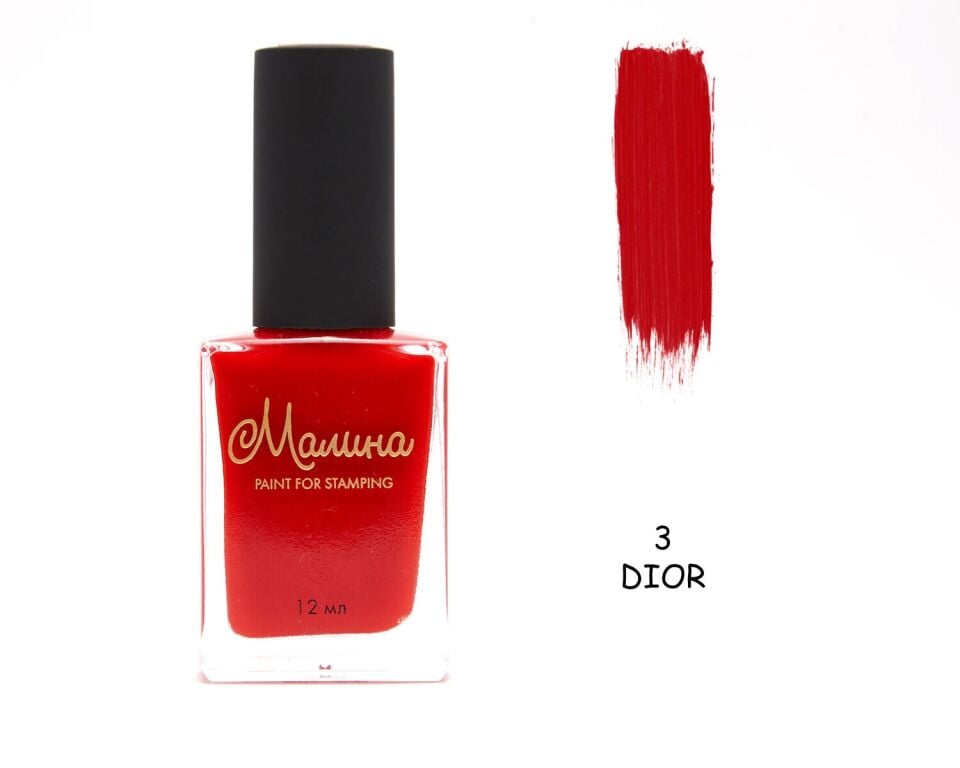 Malina Stamping Oje Kırmızı - Dior 3 (12ml)