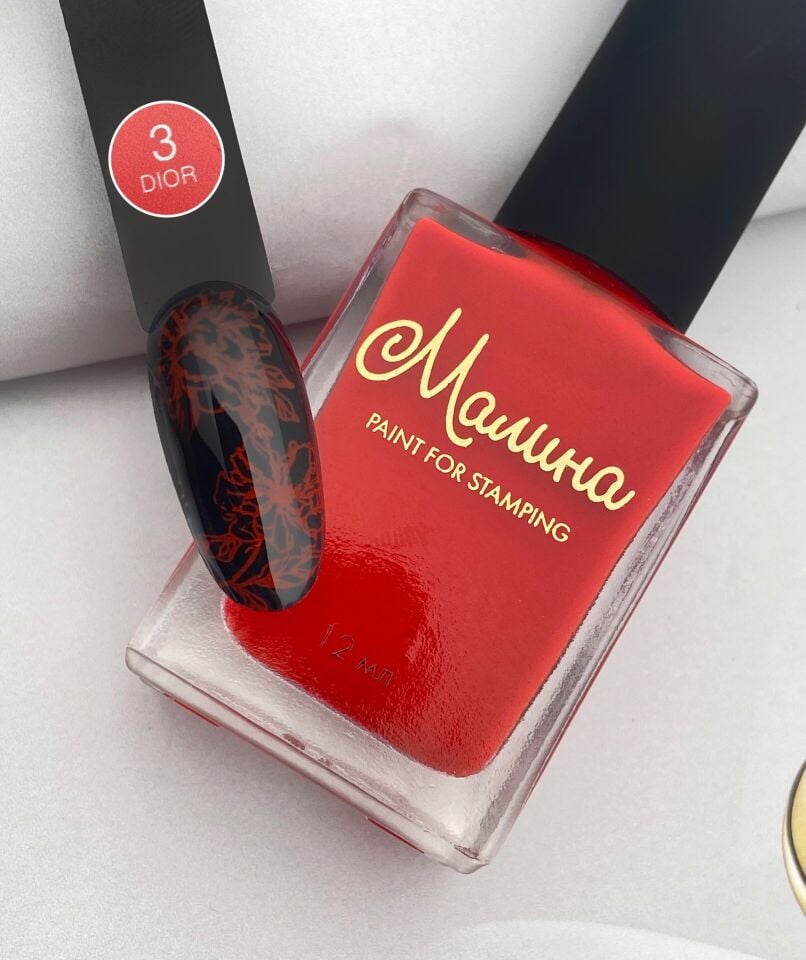 Malina Stamping Oje Kırmızı - Dior 3 (12ml)