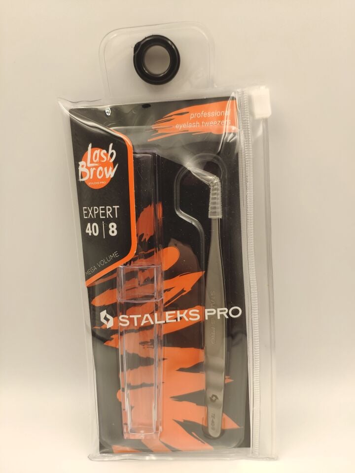 STALEKS PRO EXPERT 40 TYPE 8 I  85° L Tipi Profesyonel Kirpik Cımbızı
