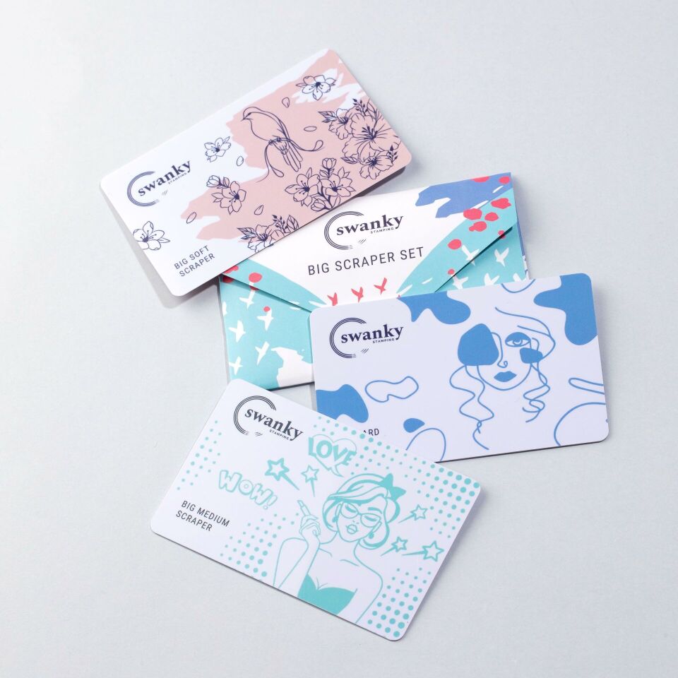 Swanky Stamping Big Scraper Seti (3 adet)