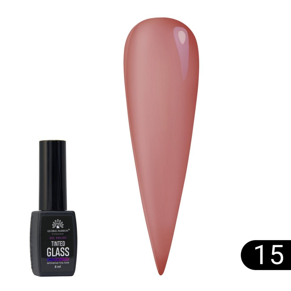 Global Fashion Renkli Cam Efekti Kalıcı Oje 15 (8ml)
