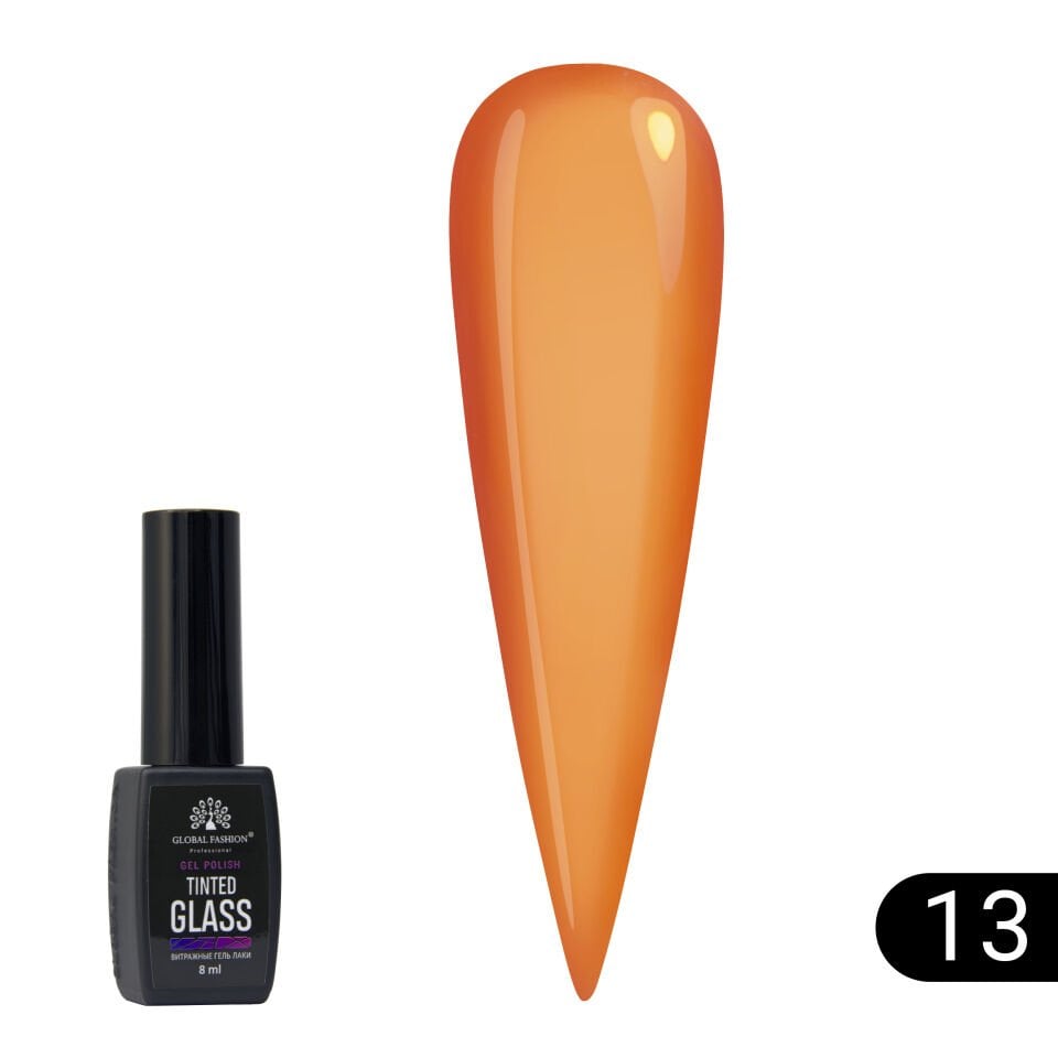 Global Fashion Renkli Cam Efekti Kalıcı Oje 13 (8ml)