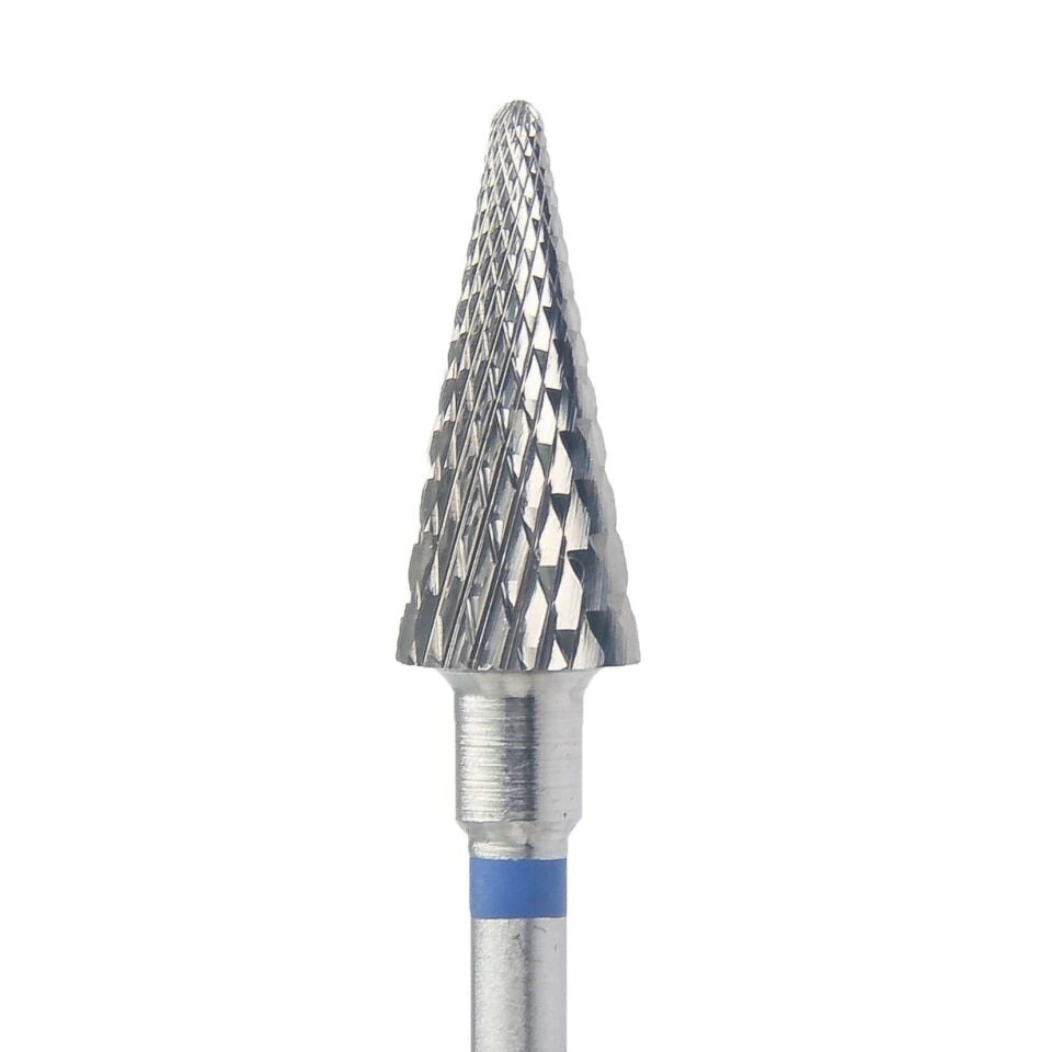 Kmiz Çelik Freze Mavi Koni D=6 mm