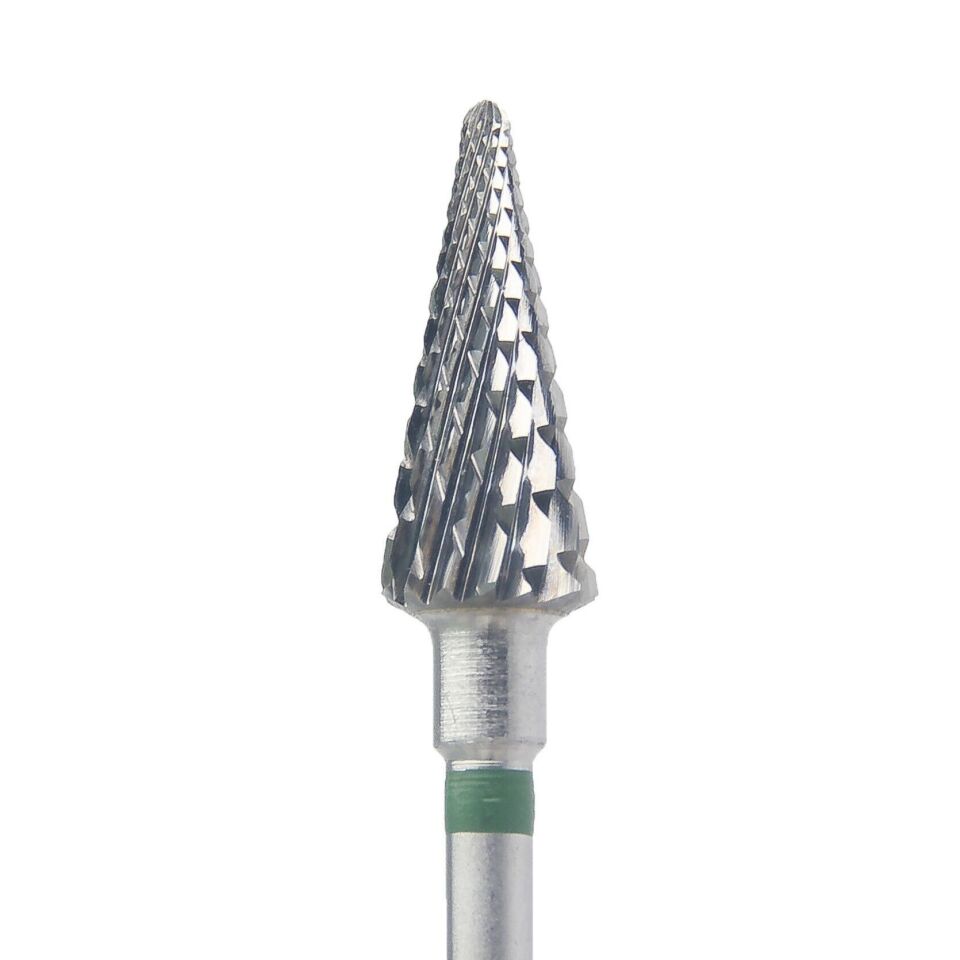Kmiz Çelik Freze Yeşil Koni D=6 mm