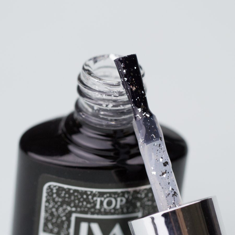 Iva Nails Top Coat Gümüş Parçacıklı (8 ml)