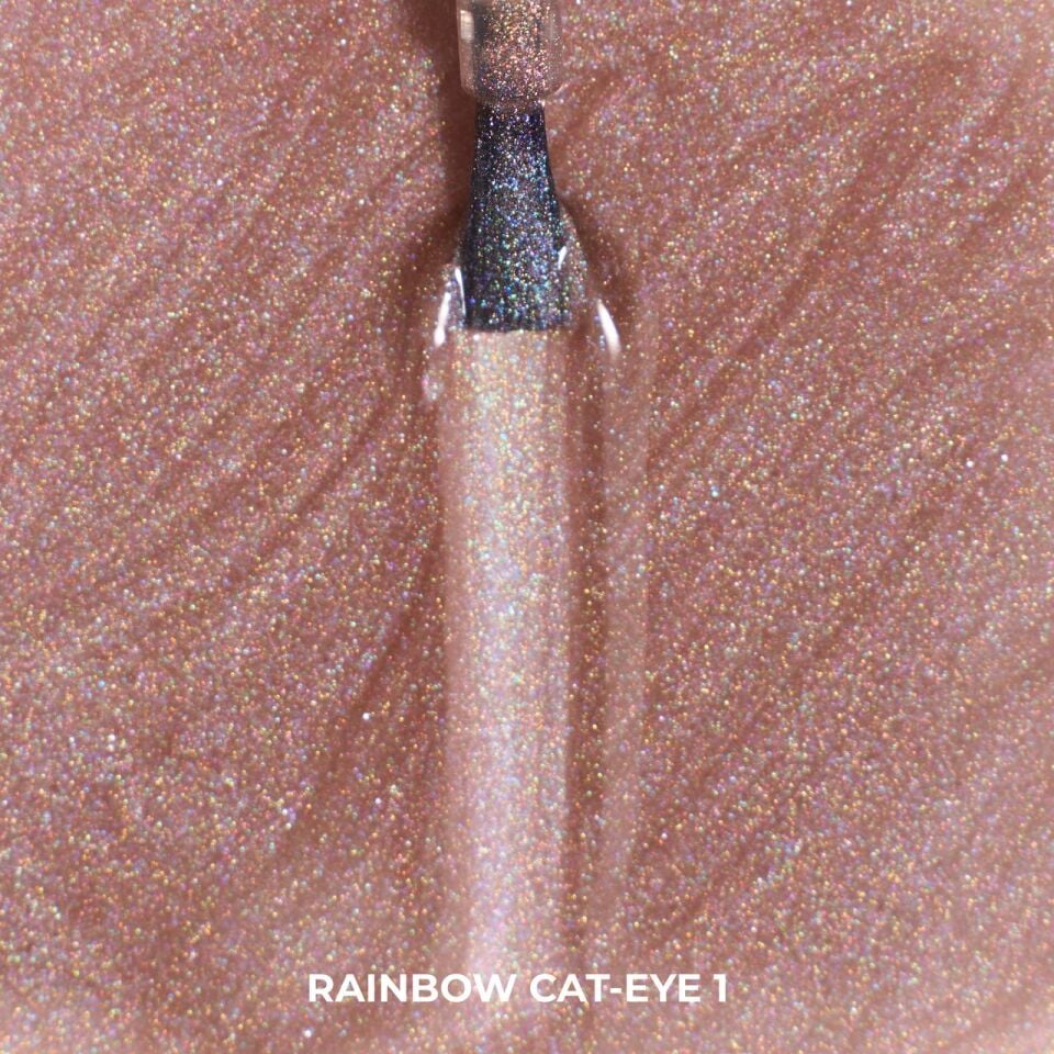 Iva Nails Rainbow Holografik Kedi Gözü Kalıcı Oje №1 (8 ml)