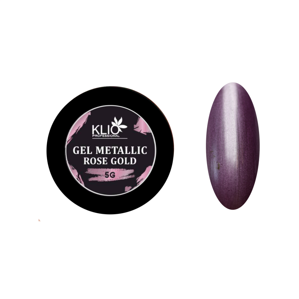 Klio Renkli Jel Boya Mirror Metallic Rose Gold (5g)
