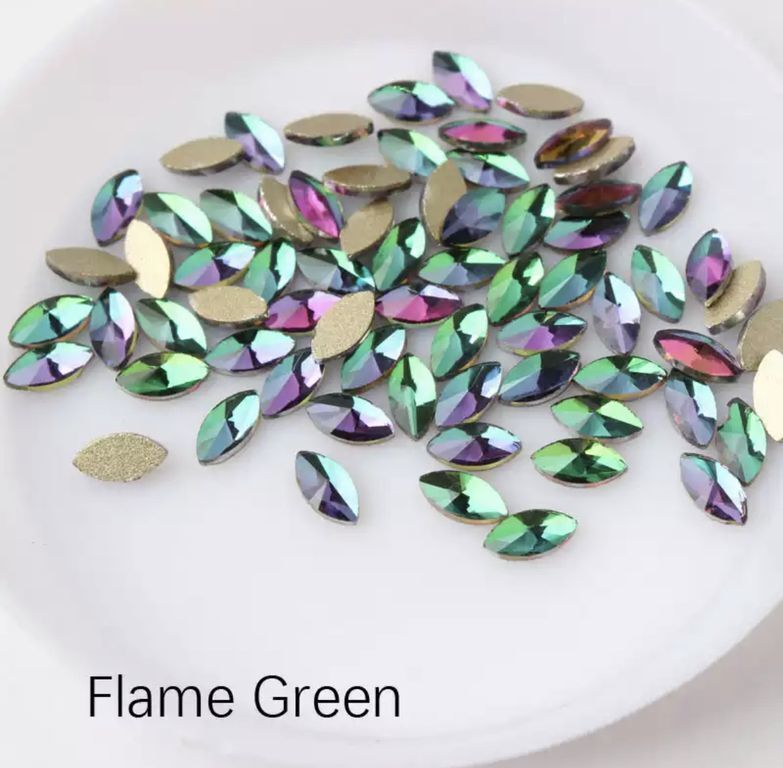 Taş Markiz Flame Green 3*6mm 2 Adet