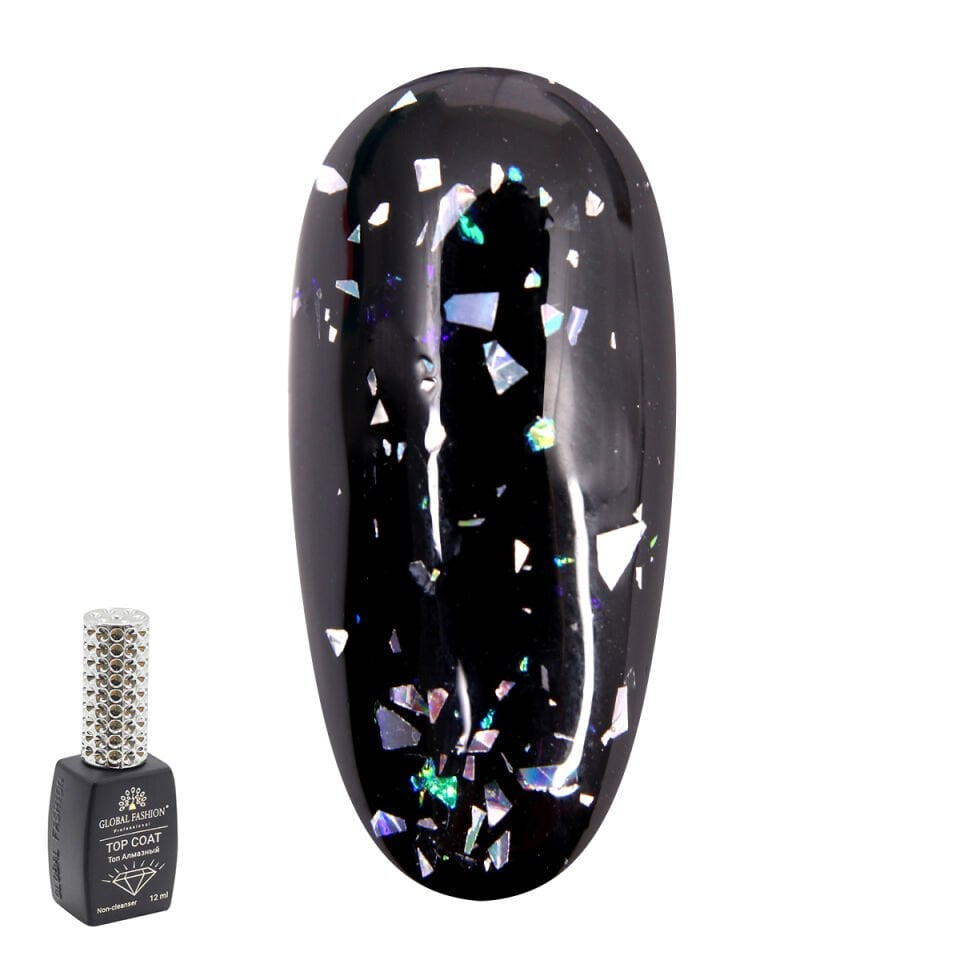 Global Fashion Yapışkansız Holografik Folyo Top Coat (12ml)