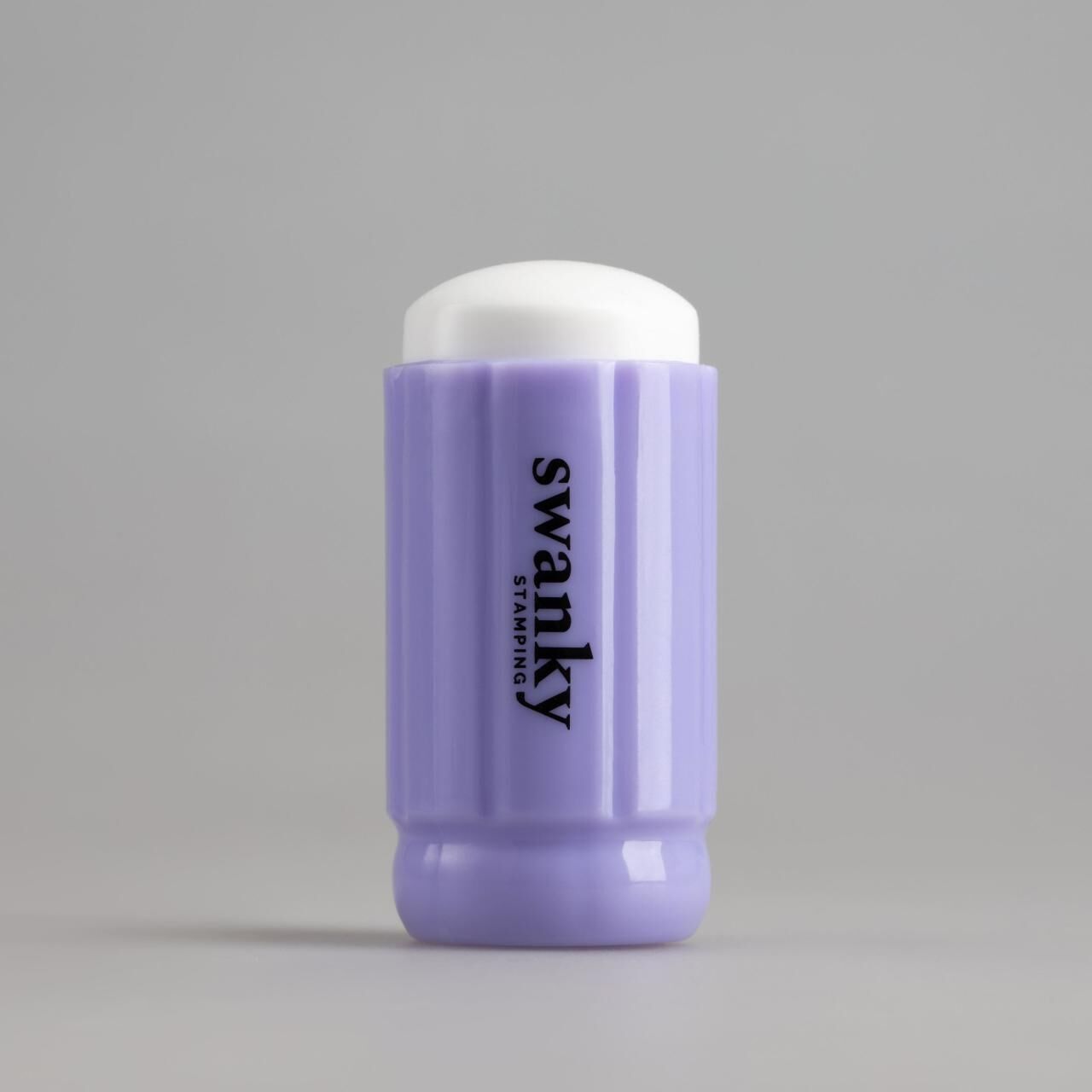 Swanky Stamping Silikon Yüvarlak Mor Kapaklısız Stamper
