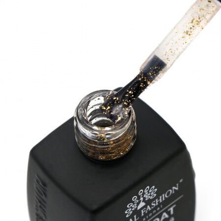 Global Fashion Yapışkansız Altın Folyo Efektli Top Coat (12ml)