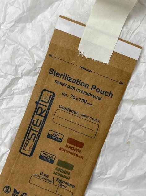 Sterilizasyon Kraft Poşeti 75x150mm 100'lü