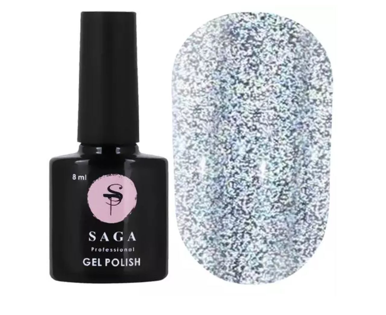 Saga Fiery Gel Kalıcı Oje Flash 01 Gümüş (9ml)