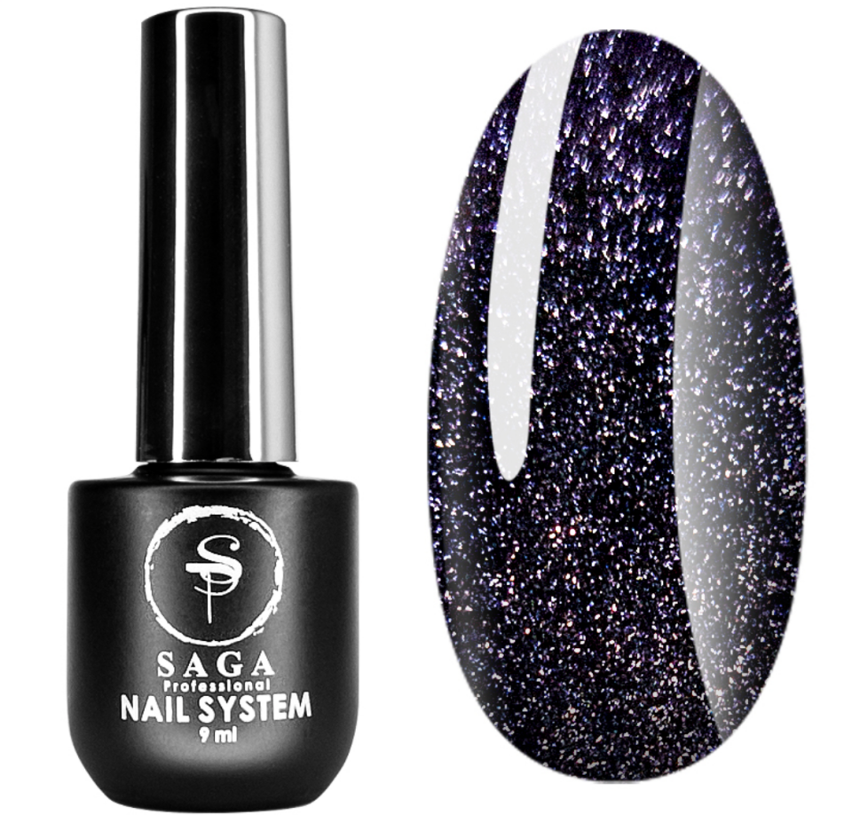 Saga Fiery Gel Kalıcı Oje Flash 02 Siyah (9ml)